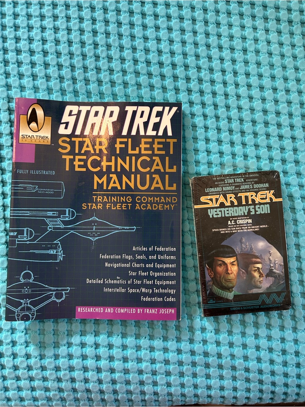 Star Trek Star Fleet Technical Manual & Yesterday's Son on Aufio Casette
